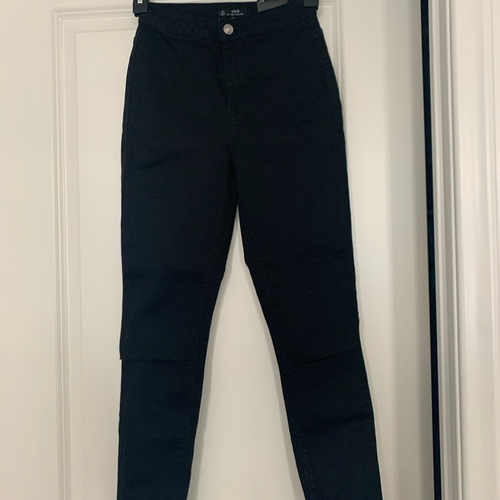 MISSGUIDED Black High Rise Skinny Jeans Size 4S